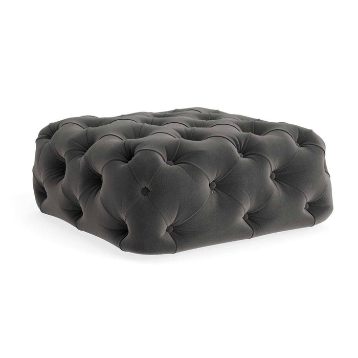 Sarnia Ottoman Charcoal Velvet