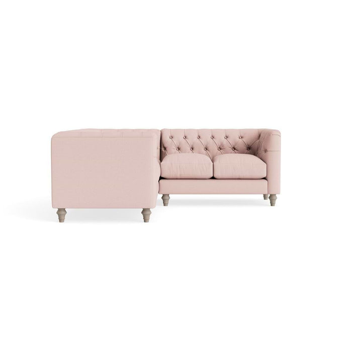Sarnia Corner Sofa â€“ Soft Rose Cotton Linen