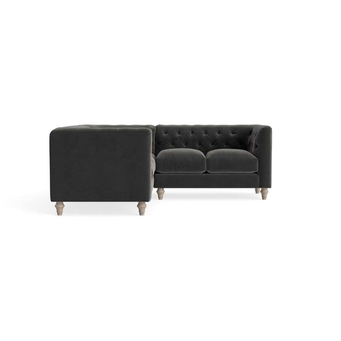 Sarnia Corner Sofa â€“ Charcoal Velvet