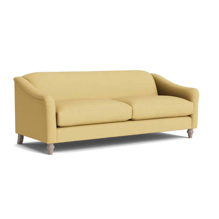 Assan Three Seater Sofa Ã¢â‚¬â€œ Ochre Cotton Linen