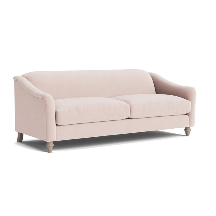 Assan Three Seater Sofa Ã¢â‚¬â€œ Vintage Rose Velvet