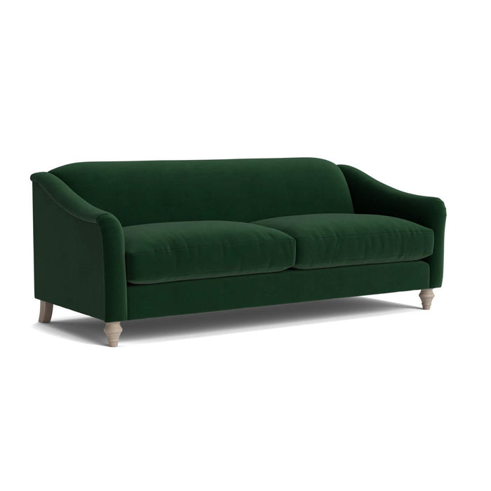 Assan Three Seater Sofa Ã¢â‚¬â€œ Forest Green Velvet