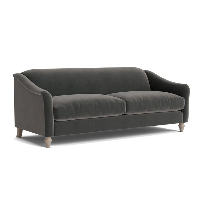 Assan Three Seater Sofa Ã¢â‚¬â€œ Charcoal Velvet