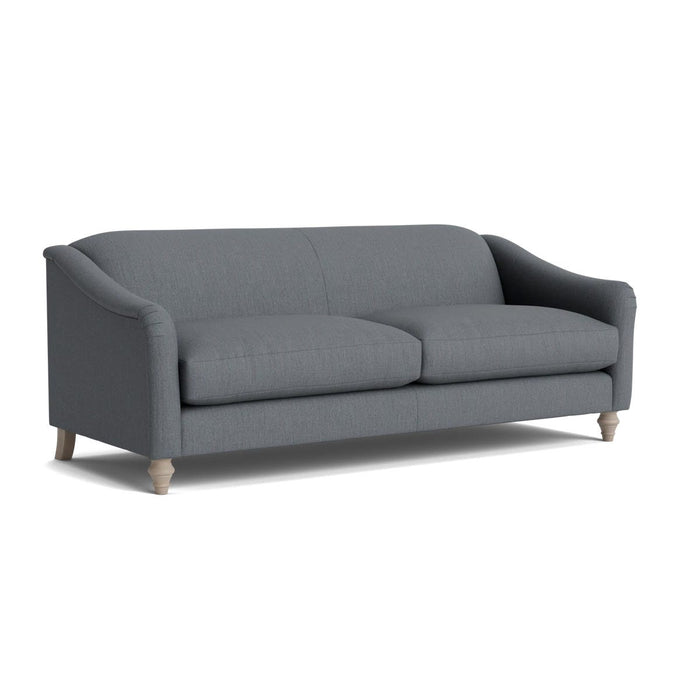 Assan Three Seater Sofa Ã¢â‚¬â€œ Slate Blue Herringbone