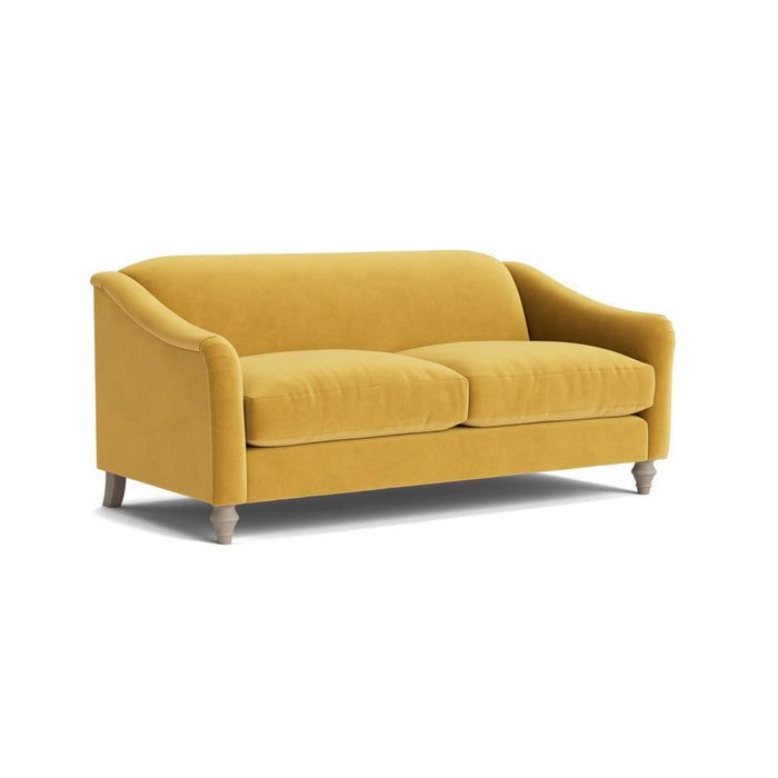 Assan Two Seater Sofa Ã¢â‚¬â€œ Mustard Velvet