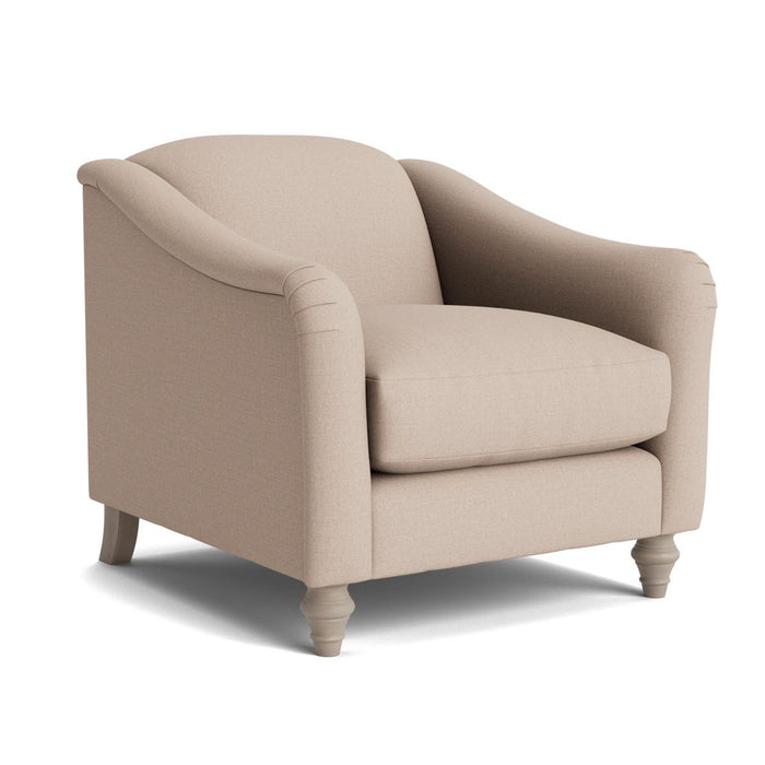 Assan Armchair Ã¢â‚¬â€œ Taupe Cotton Linen