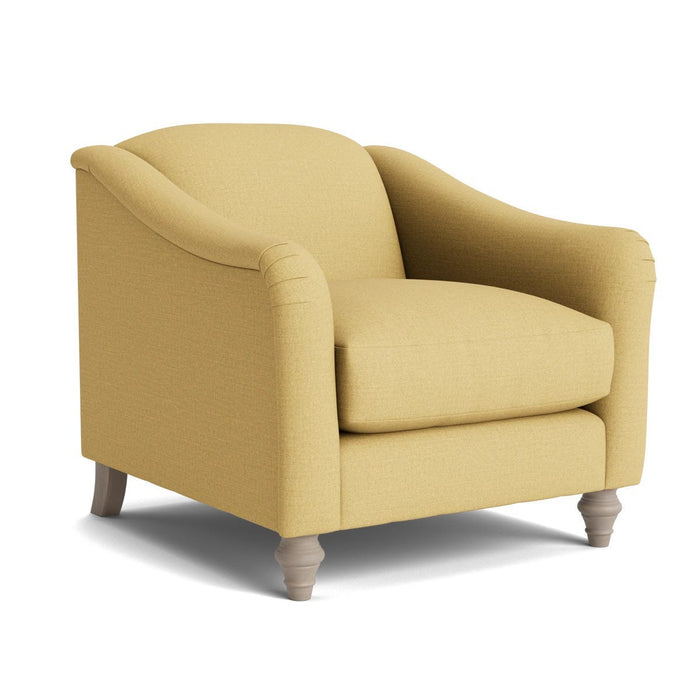 Assan Armchair Ã¢â‚¬â€œ Ochre Cotton Linen