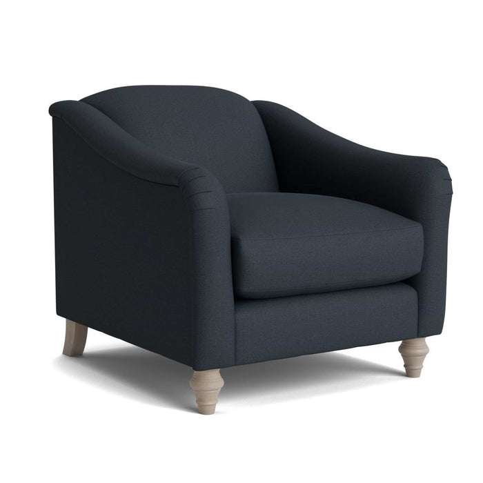 Assan Armchair Ã¢â‚¬â€œ Nordic Blue Cotton Linen