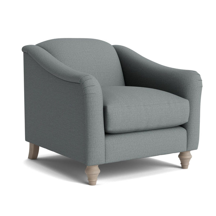 Assan Armchair Ã¢â‚¬â€œ Pewter Cotton Linen