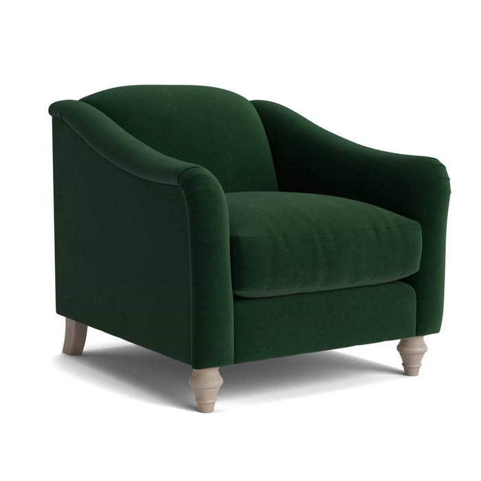 Assan Armchair Forest Green Velvet