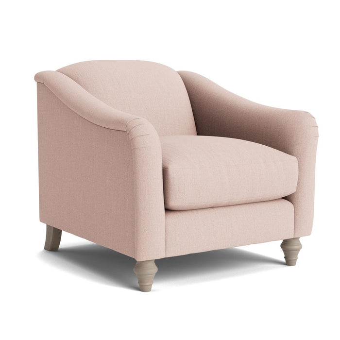 Assan Armchair Ã¢â‚¬â€œ Soft Blush Herringbone