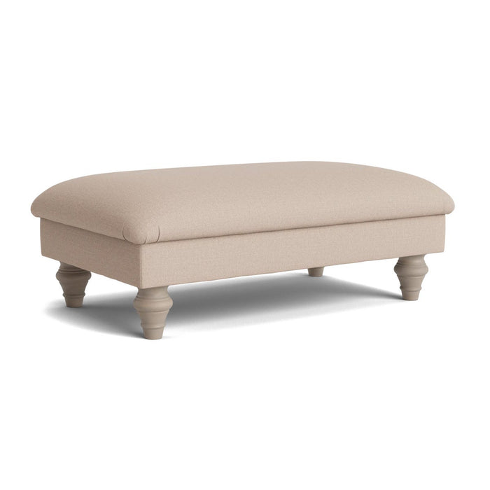 Assan Ottoman Ã¢â‚¬â€œ Taupe Cotton Linen