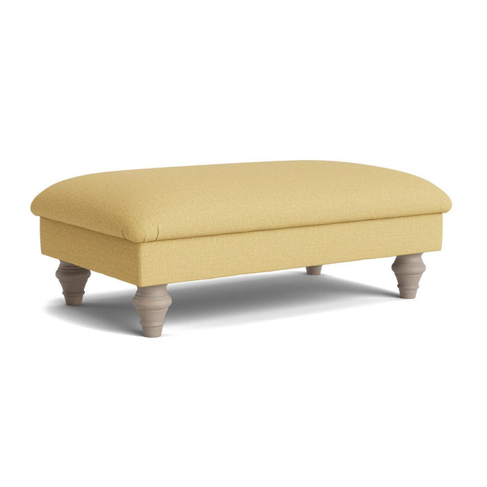 Assan Ottoman Ã¢â‚¬â€œ Ochre Cotton Linen