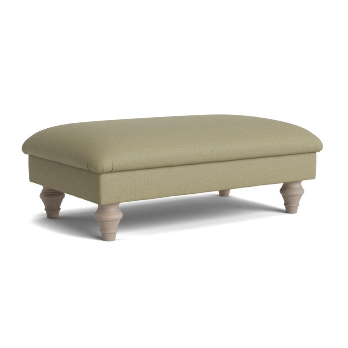Assan Ottoman ƒ¢¢‚¬¢€œ Vintage Olive Cotton Linen