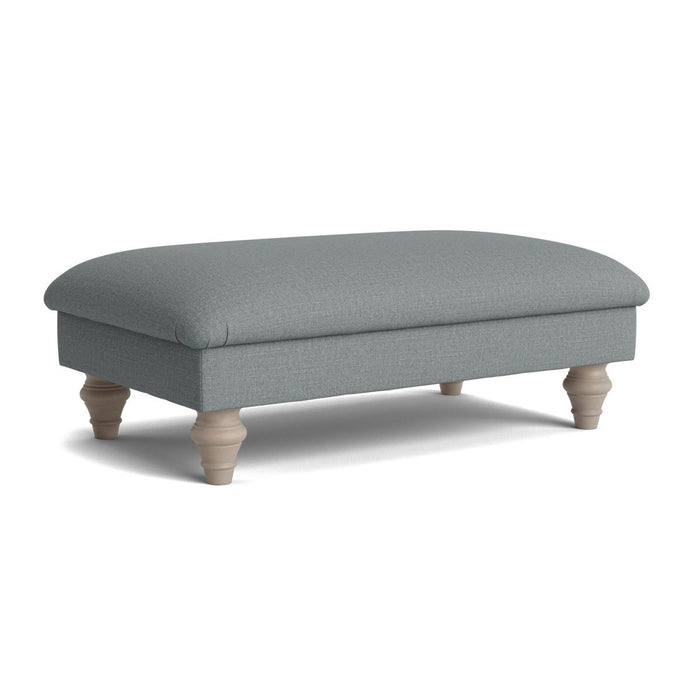 Assan Ottoman Ã¢â‚¬â€œ Pewter Cotton Linen