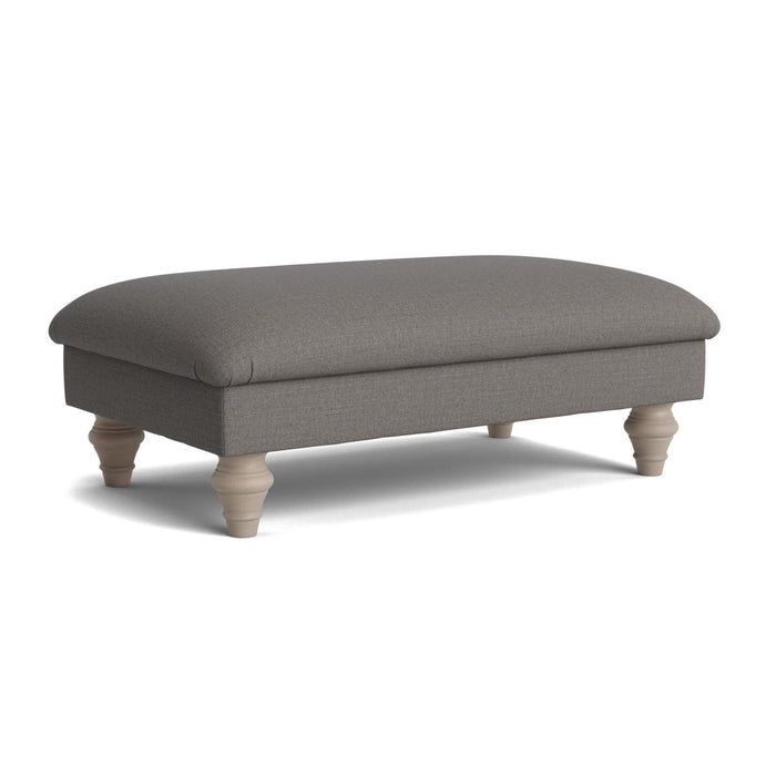 Assan Ottoman Ã¢â‚¬â€œ Steel Cotton Linen