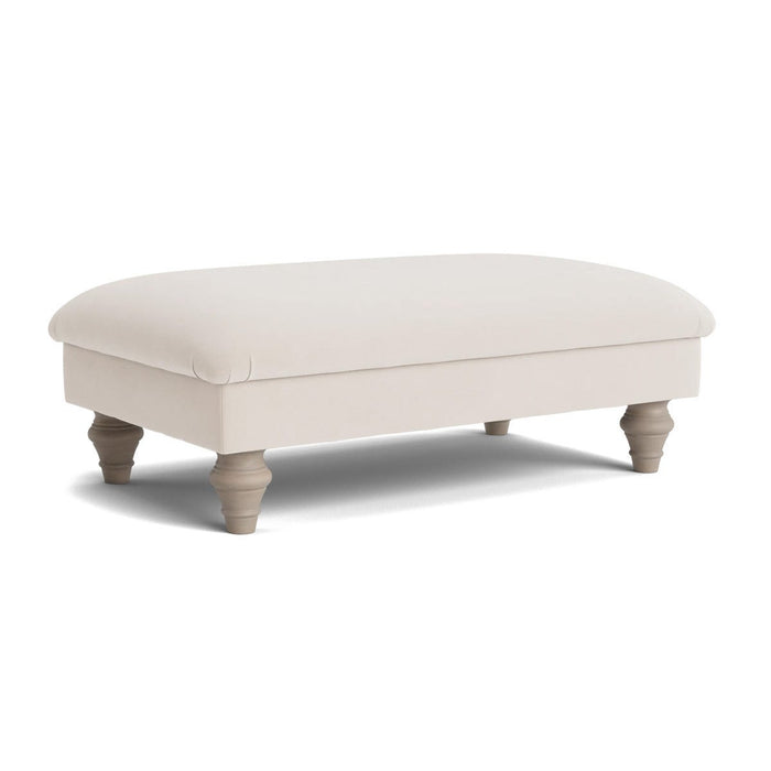 Assan Ottoman ƒ¢¢‚¬¢€œ Chalk Velvet
