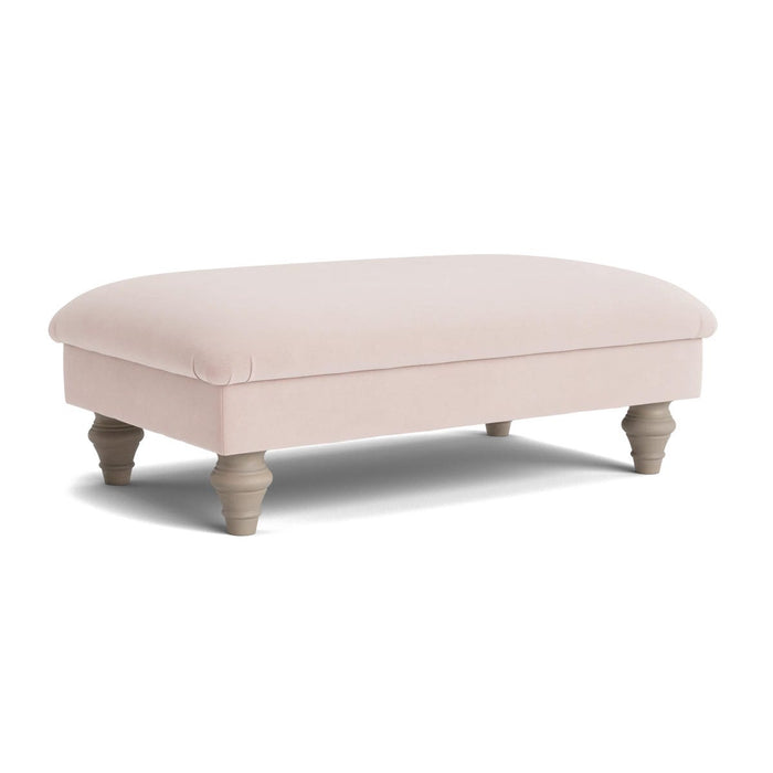 Assan Ottoman ƒ¢¢‚¬¢€œ Vintage Rose Velvet