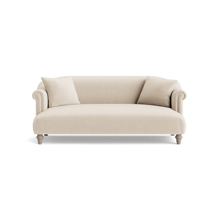 Artes Two Seater Sofa â€“ Seashell Opulent Cotton Velvet