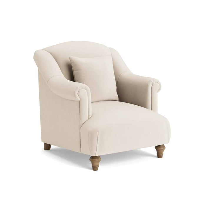 Artes Armchair â€“ Seashell Opulent Cotton Velvet