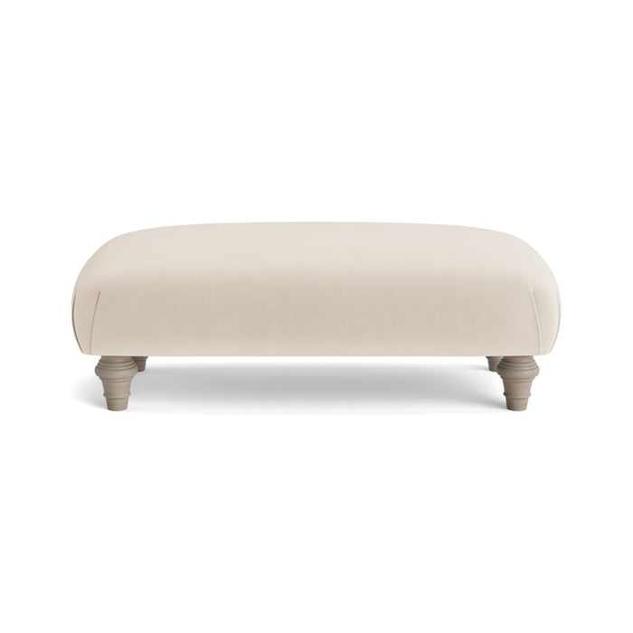 Artes Ottoman â€“ Seashell Opulent Cotton Velvet