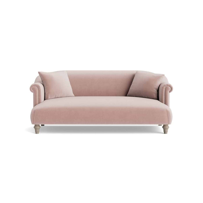 Artes Two Seater Sofa â€“ Delicate Rose Opulent Cotton Velvet