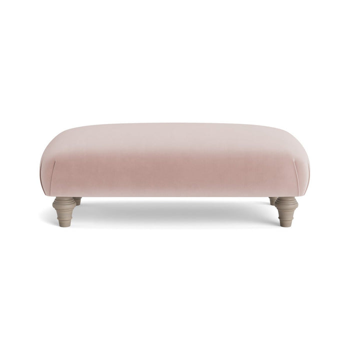 Artes Ottoman â€“ Delicate Rose Opulent Cotton Velvet