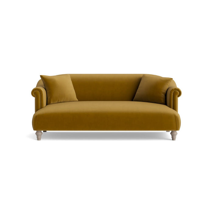 Artes Two Seater Sofa â€“ Cumin Opulent Cotton Velvet