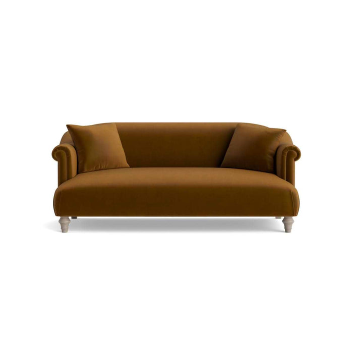 Artes Two Seater Sofa â€“ Tobacco Opulent Cotton Velvet