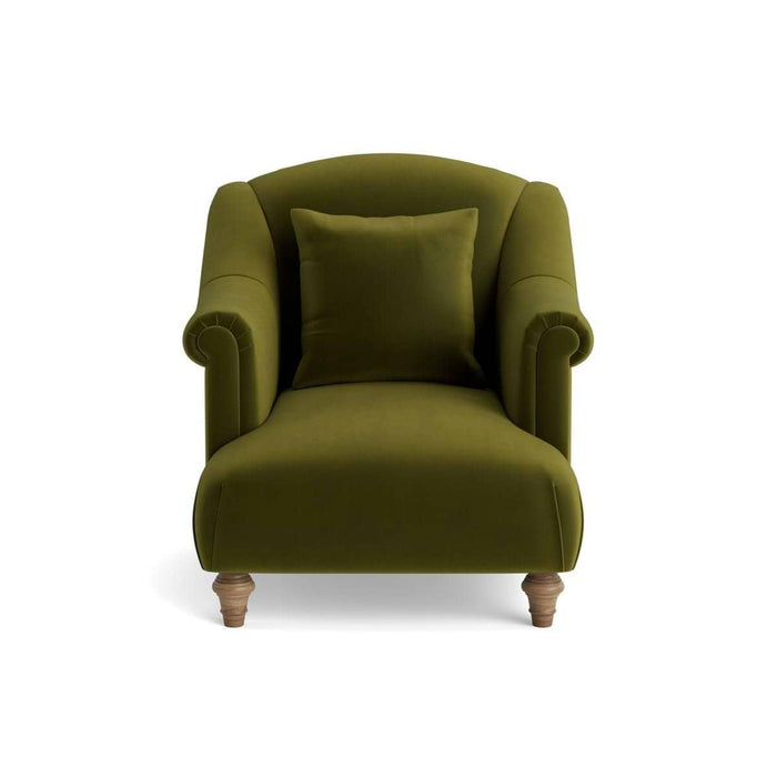 Artes Armchair â€“ Cardamom Opulent Cotton Velvet