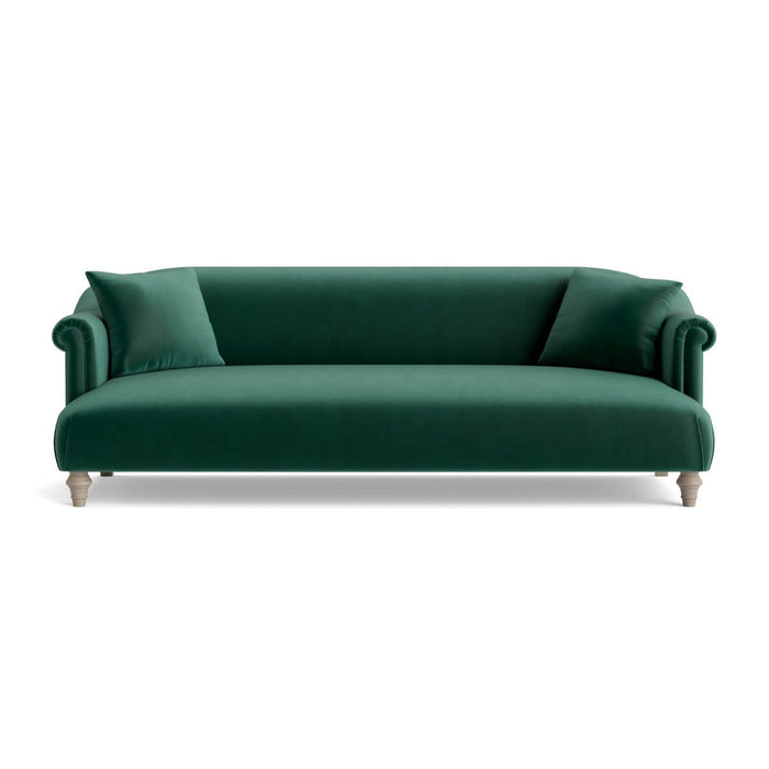 Artes Three Seater Sofa â€“ Evergreen Opulent Cotton Velvet