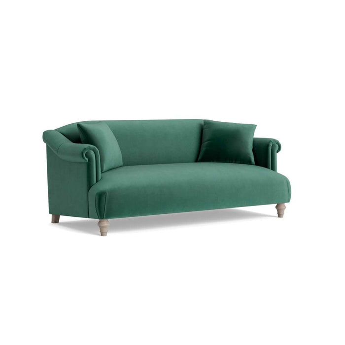 Artes Two Seater Sofa Evergreen Opulent Cotton Velvet