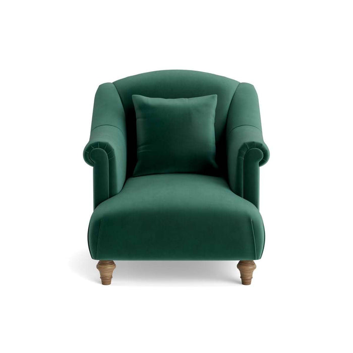 Artes Armchair Evergreen Opulent Cotton Velvet