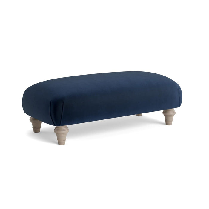Artes Ottoman â€“ Navy Opulent Cotton Velvet