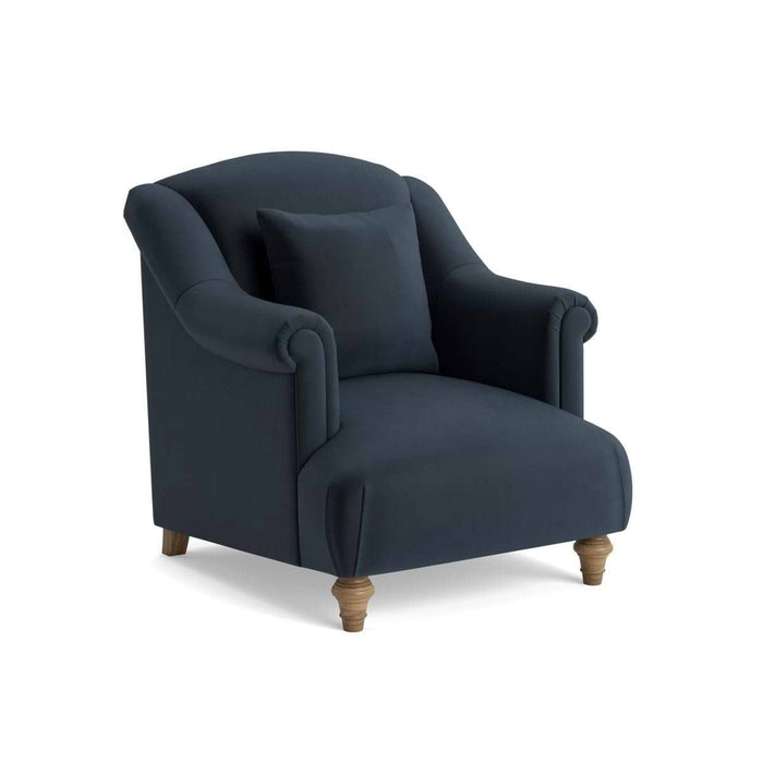 Artes Armchair â€“ Carbon Opulent Cotton Velvet