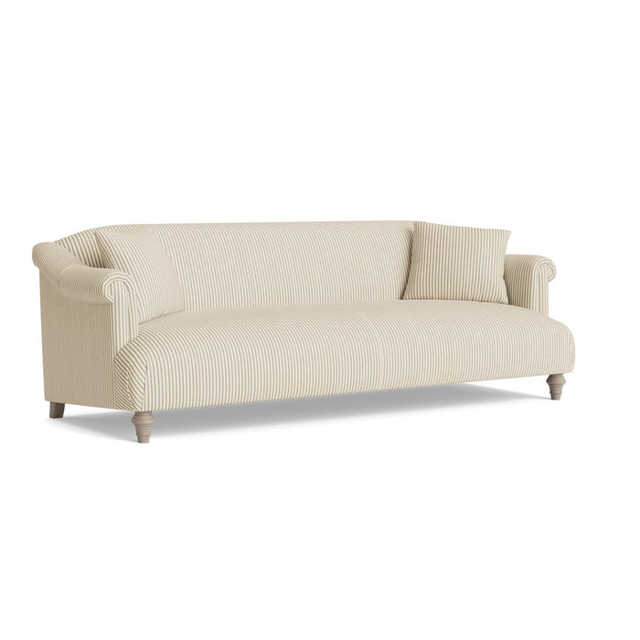Artes Three Seater Sofa â€“ Eucalyptus Cotton Stripe