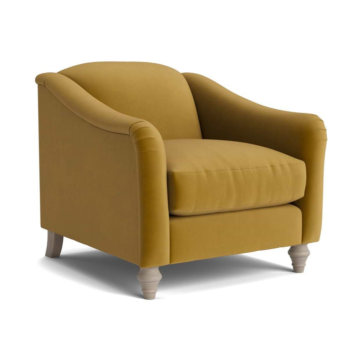 Assan Armchair â€“ Cumin Opulent Cotton Velvet