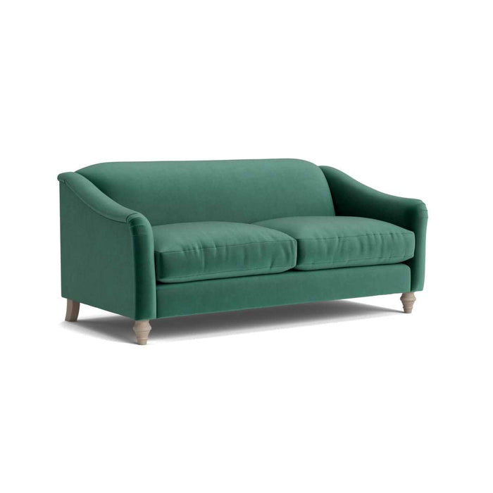 Assan Two Seater Sofa Evergreen Opulent Cotton Velvet