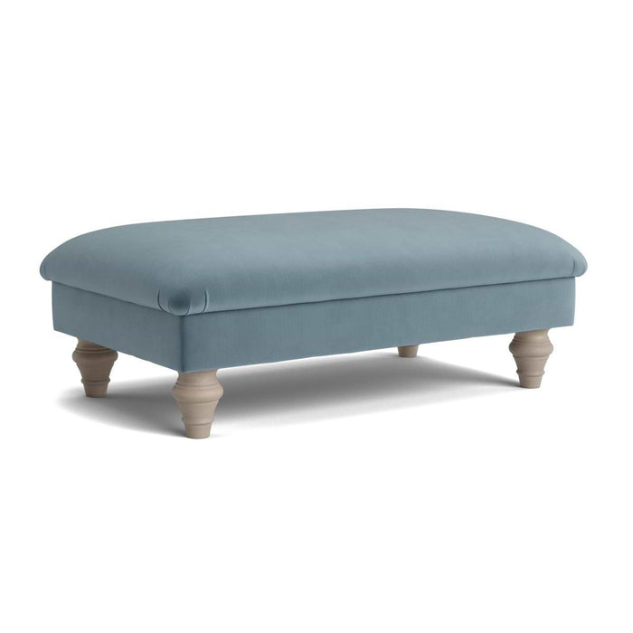 Assan Ottoman â€“ Ocean Opulent Cotton Velvet