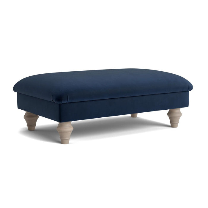 Assan Ottoman Navy Opulent Cotton Velvet