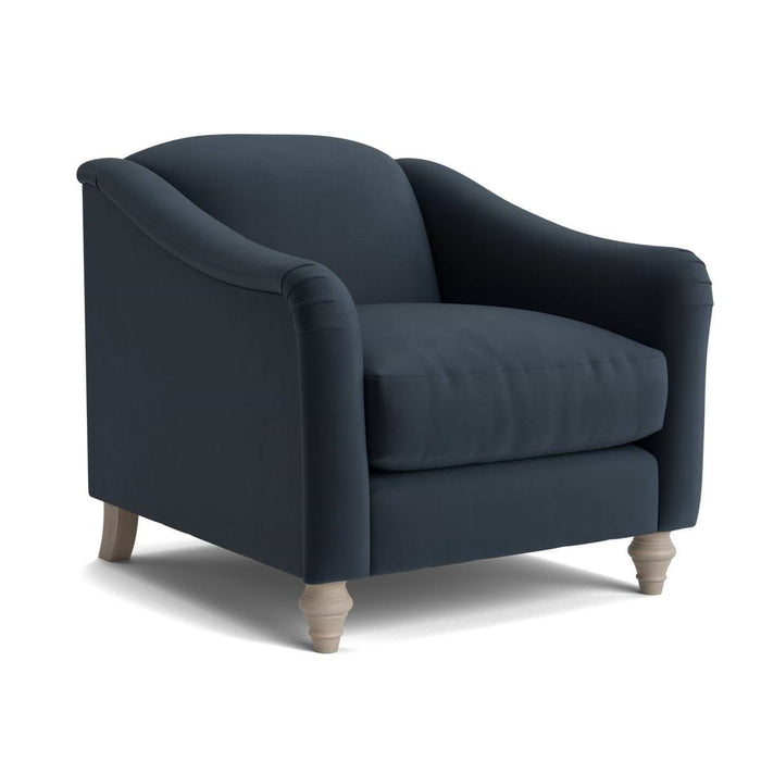 Assan Armchair â€“ Carbon Opulent Cotton Velvet