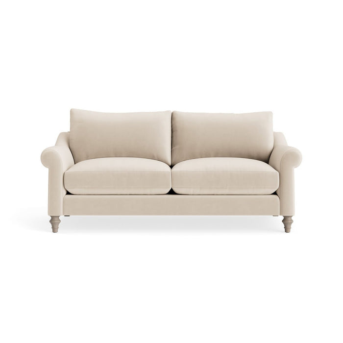 Kalmar Two Seater Sofa â€“ Seashell Opulent Cotton Velvet
