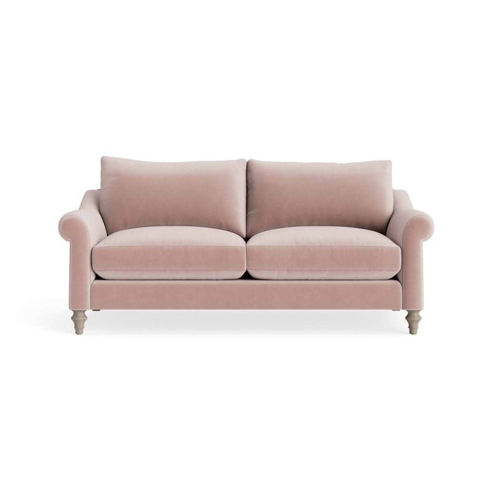 Kalmar Two Seater Sofa â€“ Delicate Rose Opulent Cotton Velvet