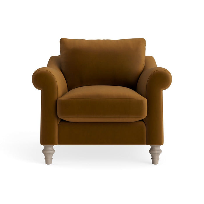 Kalmar Armchair â€“ Tobacco Opulent Cotton Velvet