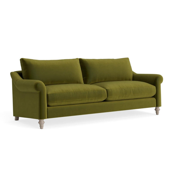 Kalmar Three Seater Sofa â€“ Cardamom Opulent Cotton Velvet
