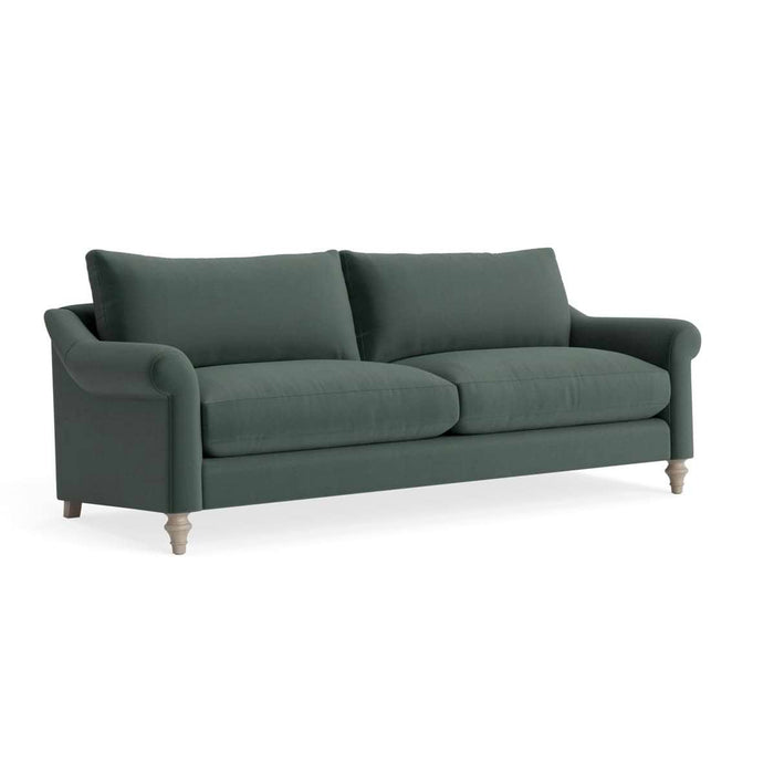 Kalmar Three Seater Sofa Agave Opulent Cotton Velvet