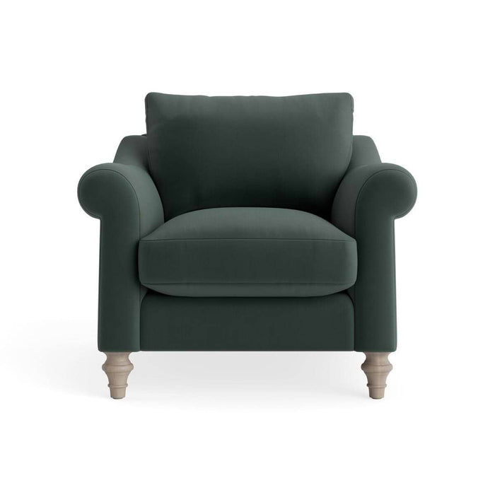 Kalmar Armchair â€“ Agave Opulent Cotton Velvet
