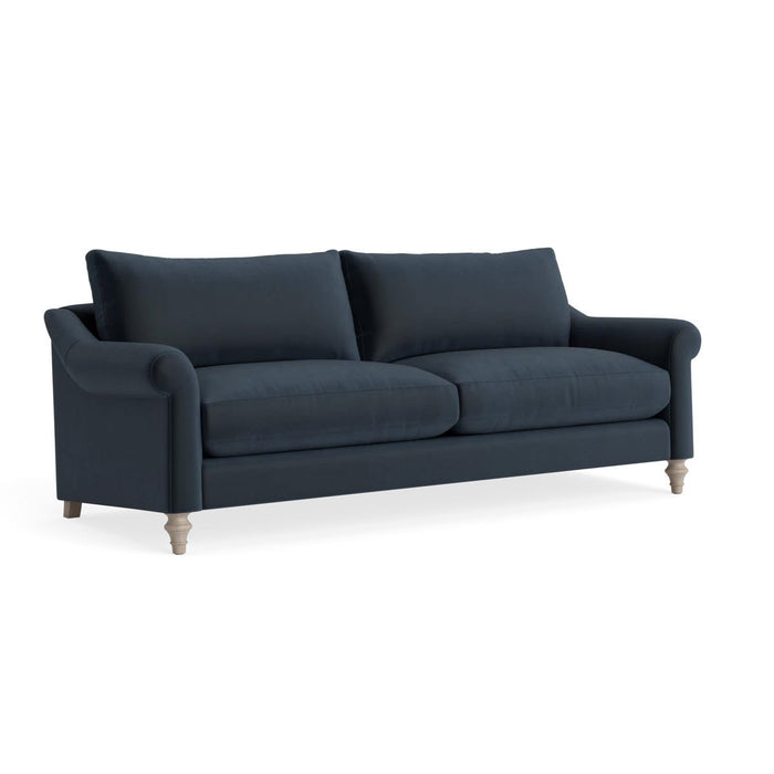 Kalmar Three Seater Sofa Carbon Opulent Cotton Velvet