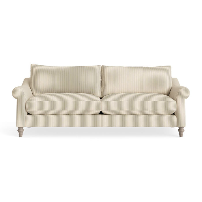 Kalmar Three Seater Sofa â€“ Eucalyptus Cotton Stripe