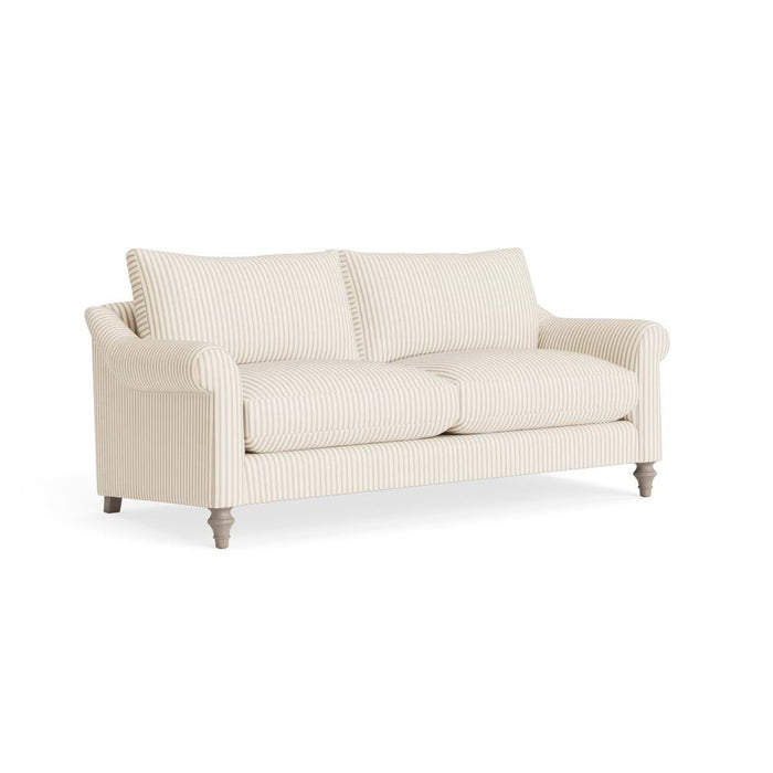 Kalmar Two Seater Sofa â€“ Soft Eau De Nil Wide Cotton Stripe